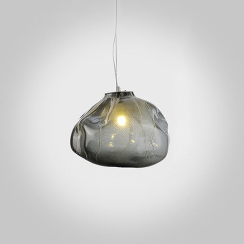 Cloud Suspension Pendant Light With Adjustable Cord - Modern And Stylish Smoke Gray / 8