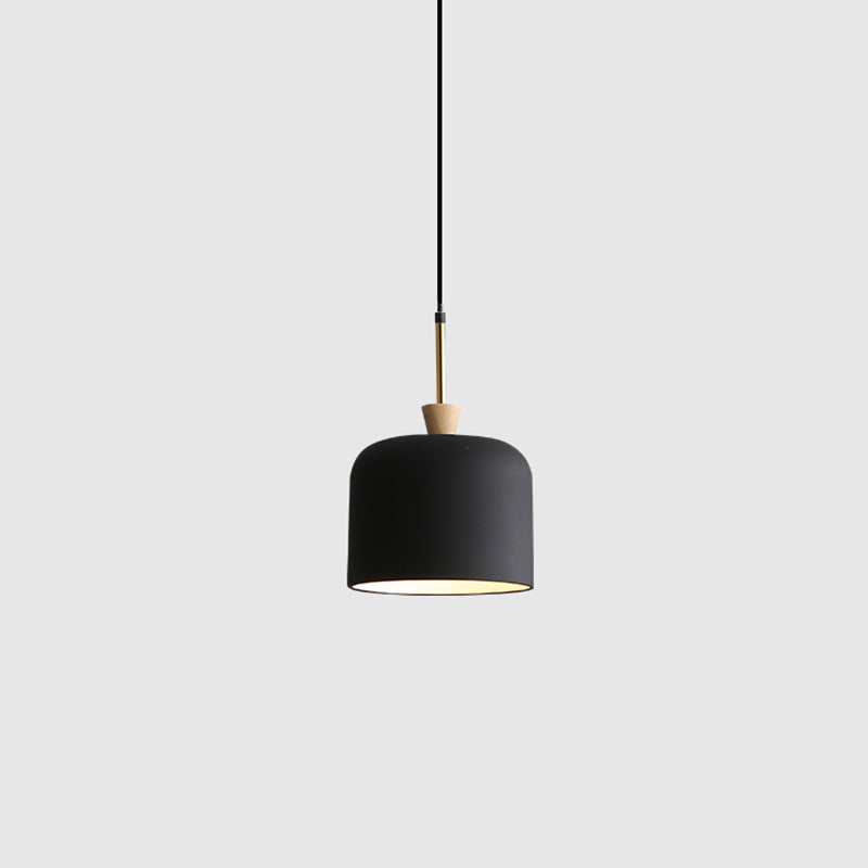 Colorful Metal Pendant Lamp With Resin Shade For Industrial Style Décor Black / 8