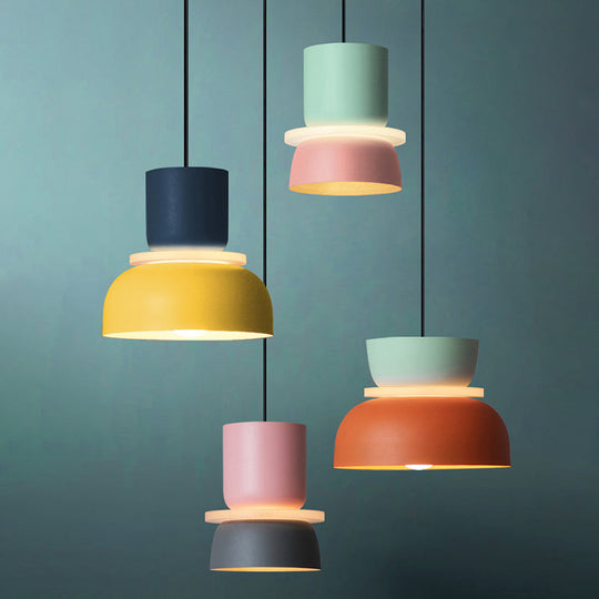 Modern Contemporary Pendant Lighting Colorful Macaron LED Hanging Light Fixture