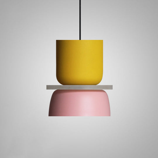 Modern Contemporary Pendant Lighting Colorful Macaron LED Hanging Light Fixture