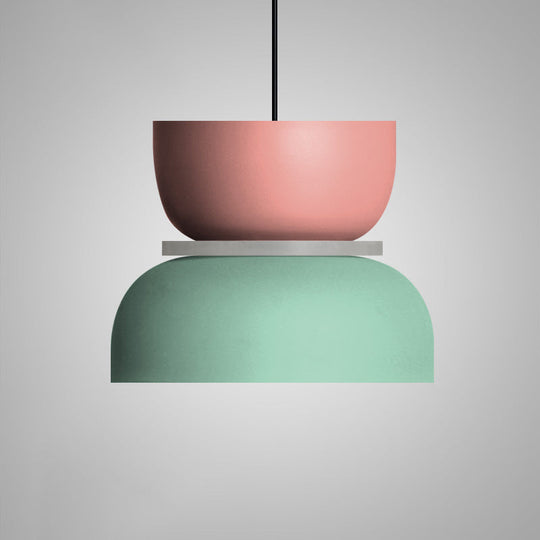 Modern Contemporary Pendant Lighting Colorful Macaron LED Hanging Light Fixture