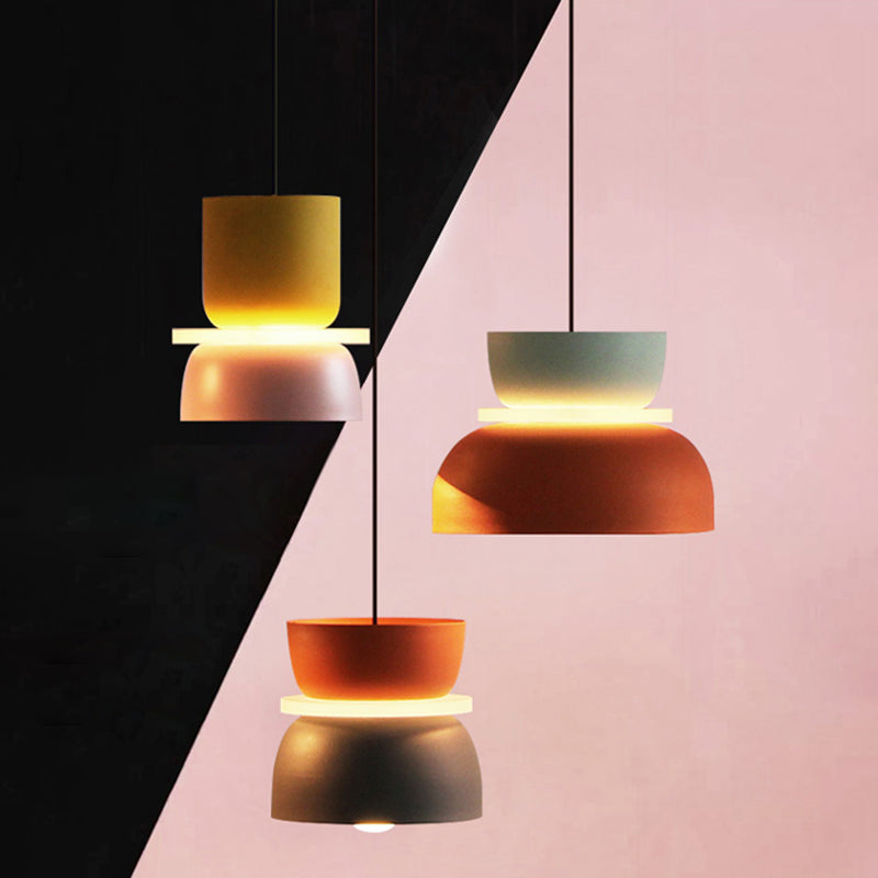 Modern Contemporary Pendant Lighting Colorful Macaron LED Hanging Light Fixture