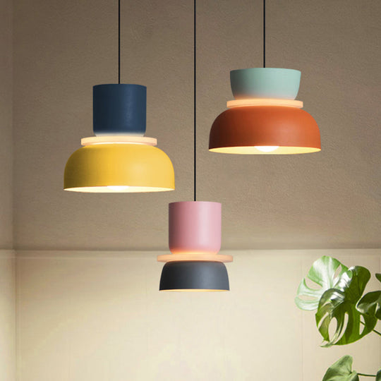 Modern Contemporary Pendant Lighting Colorful Macaron LED Hanging Light Fixture