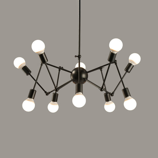 Industrial Sputnik Chandelier for Bar or Coffee Shop