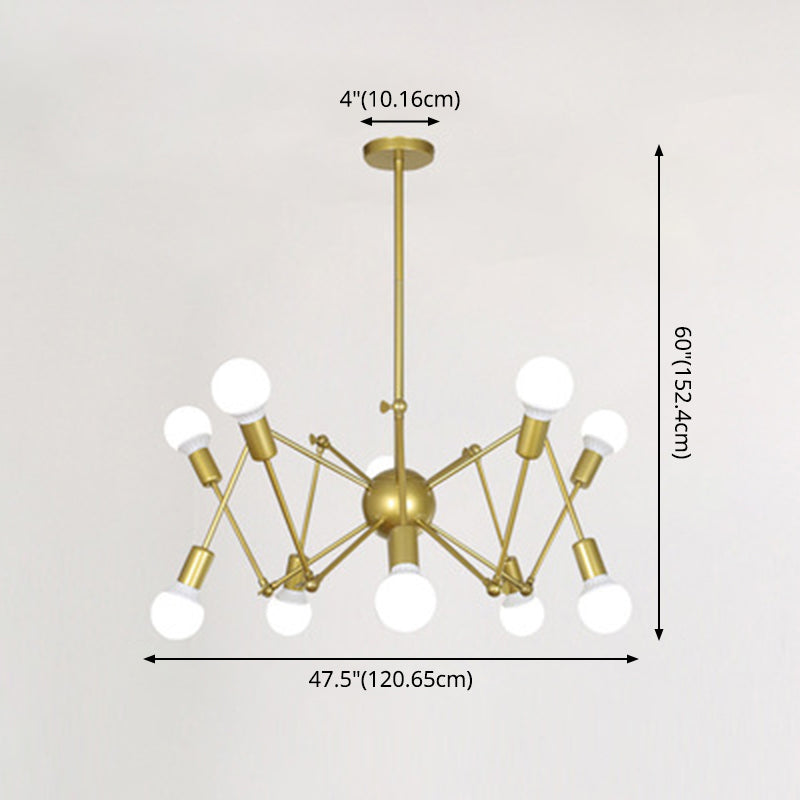 Industrial Sputnik Chandelier for Bar or Coffee Shop