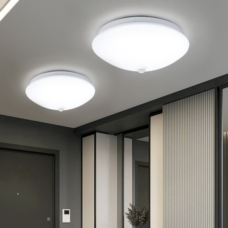 Motion-Sensing Cap Shape LED Flush Ceiling Light for Hallway