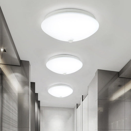 Motion-Sensing Cap Shape LED Flush Ceiling Light for Hallway