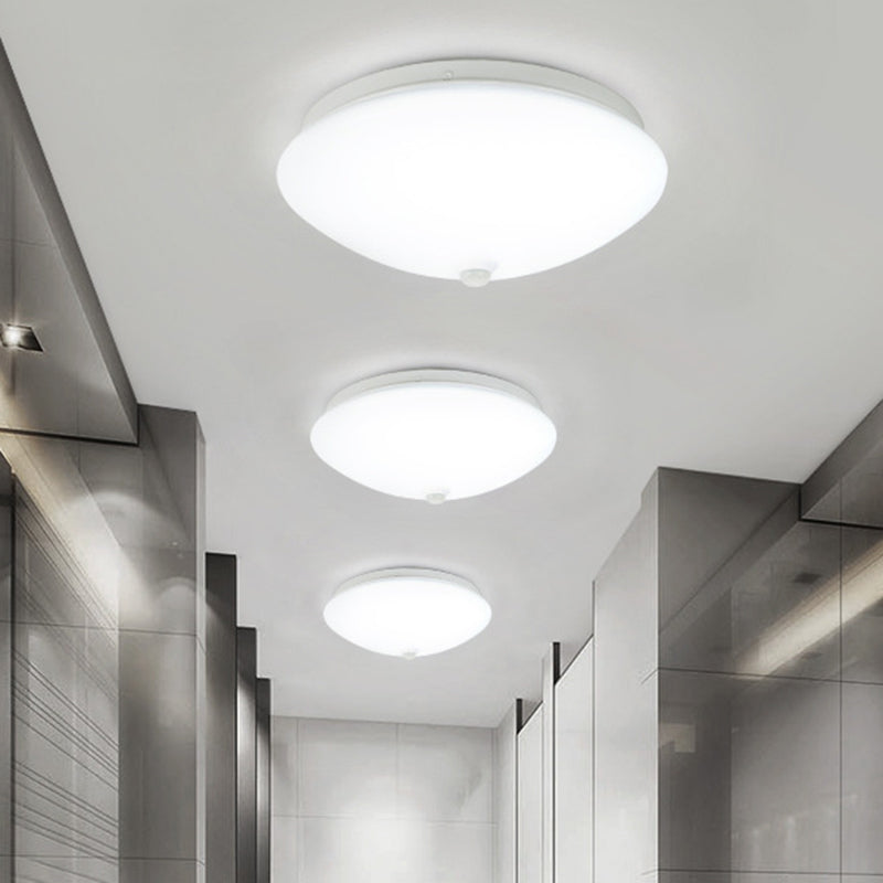 Motion-Sensing Cap Shape Led Flush Ceiling Light For Hallway