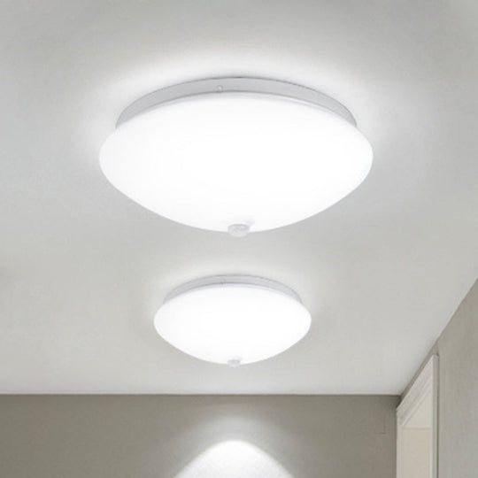 Motion-Sensing Cap Shape LED Flush Ceiling Light for Hallway