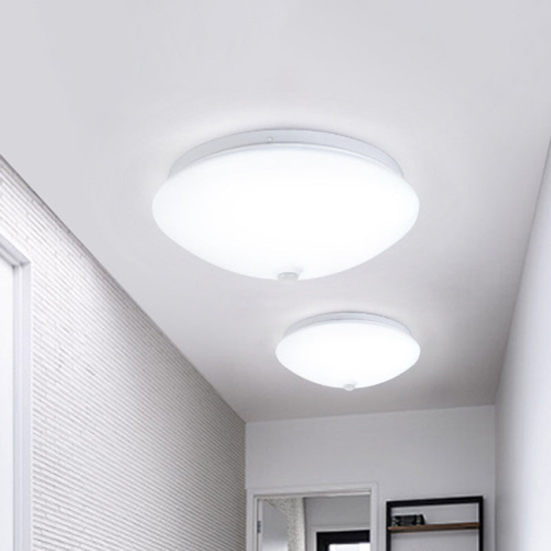 Motion-Sensing Cap Shape LED Flush Ceiling Light for Hallway