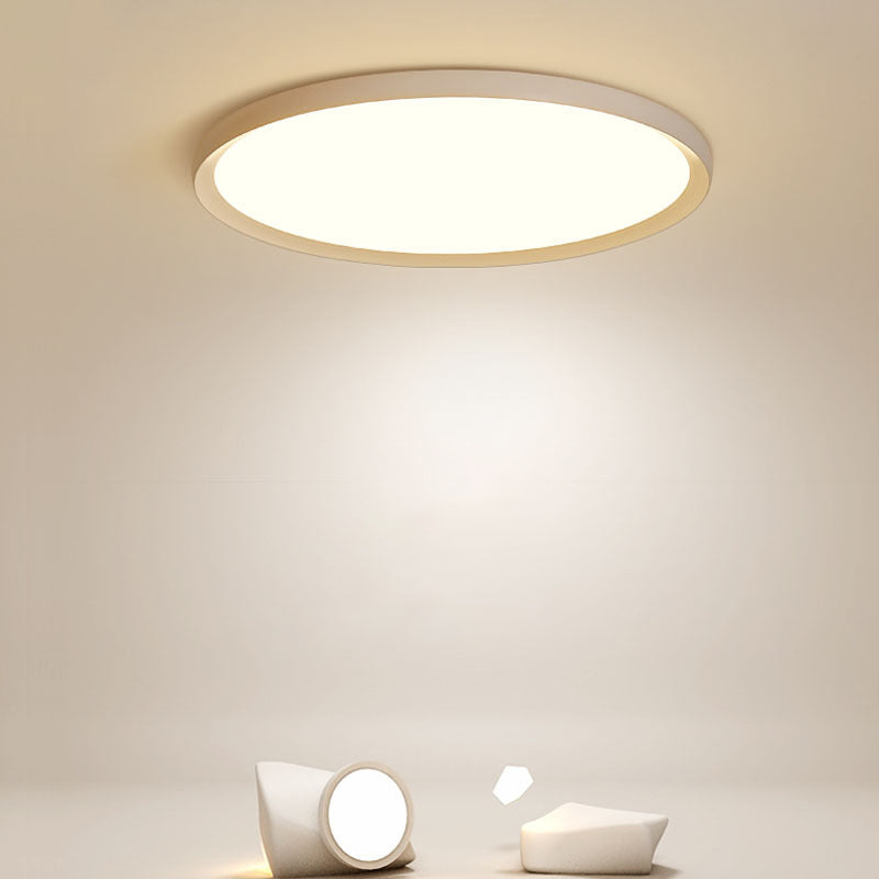 Nordic Acrylic LED Ceiling Light: Stylish White Flush Mount for Bedroom