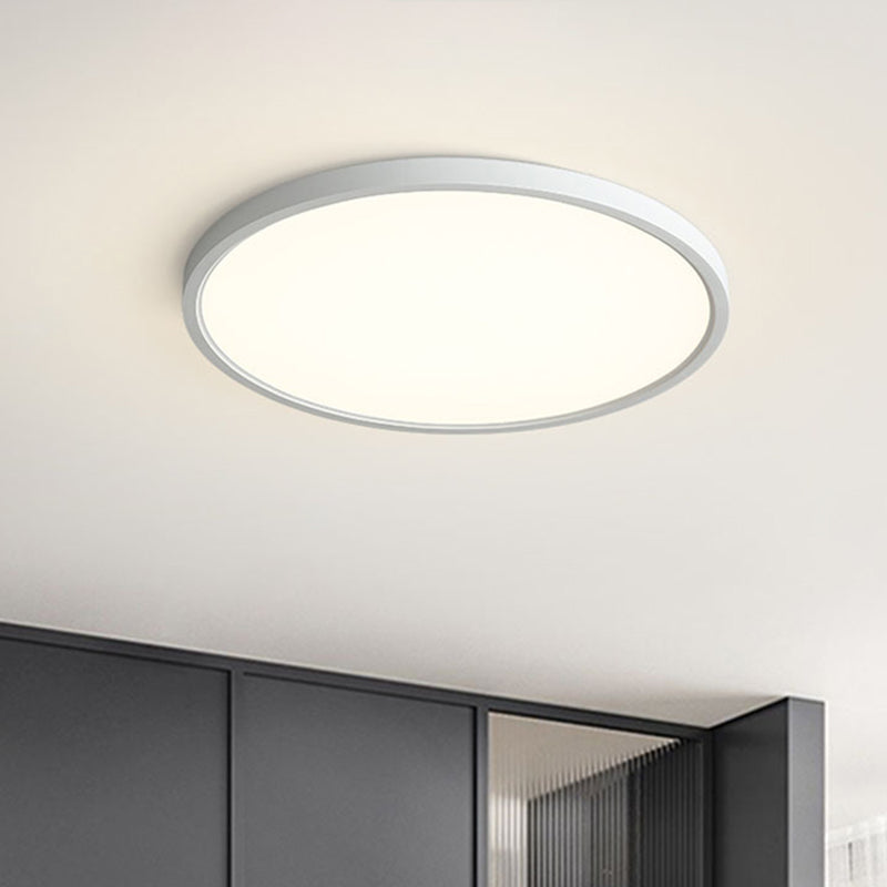 Nordic Acrylic LED Ceiling Light: Stylish White Flush Mount for Bedroom