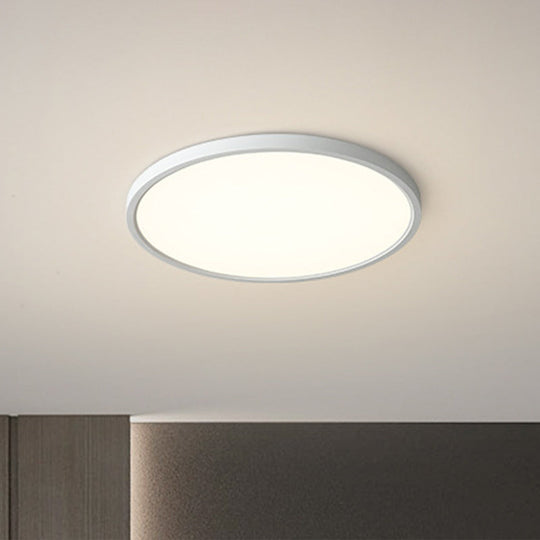 Nordic Acrylic LED Ceiling Light: Stylish White Flush Mount for Bedroom