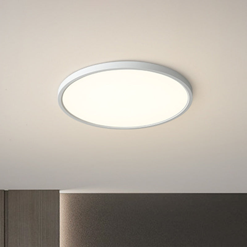 Nordic Acrylic Led Ceiling Light: Stylish White Flush Mount For Bedroom