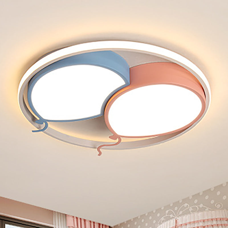 Kids Balloon Ceiling Mount Light - Acrylic Led Lamp For Nursing Room