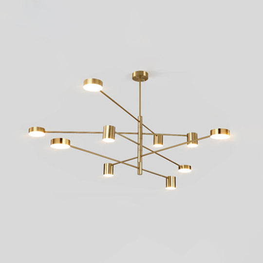 Gatria - Contemporary Sputnik Chandelier: Metal Pendant Light