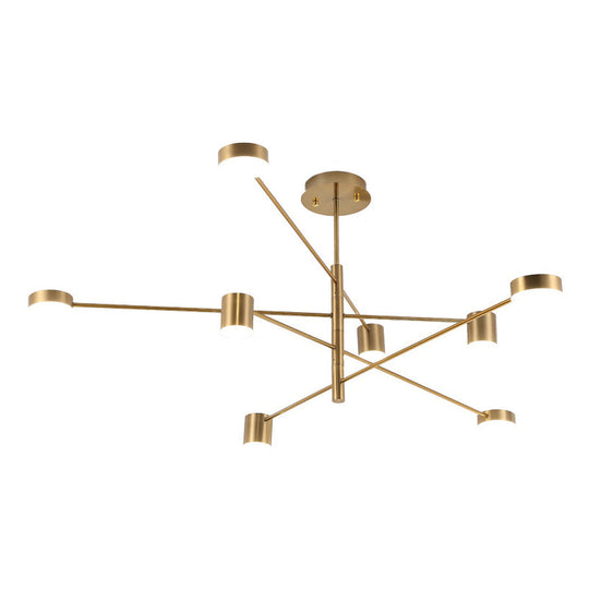 Gatria - Contemporary Sputnik Chandelier: Metal Pendant Light