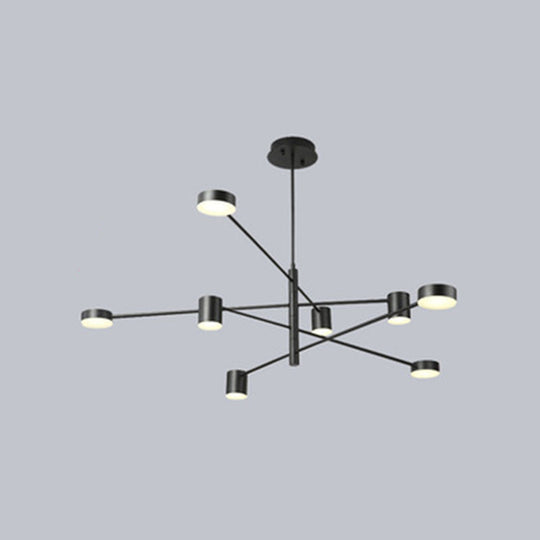 Gatria - Contemporary Sputnik Chandelier: Metal Pendant Light