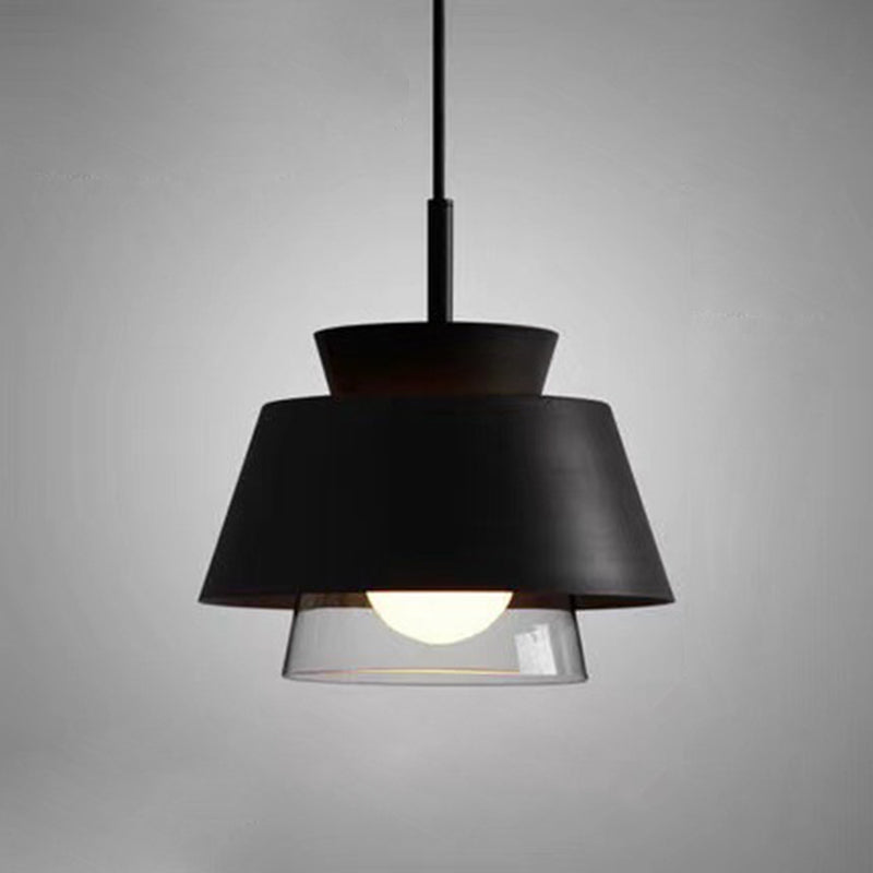 Upside Down Trifle Pendant Light With Metal Macarons Perfect Dining Room Table Lighting Black