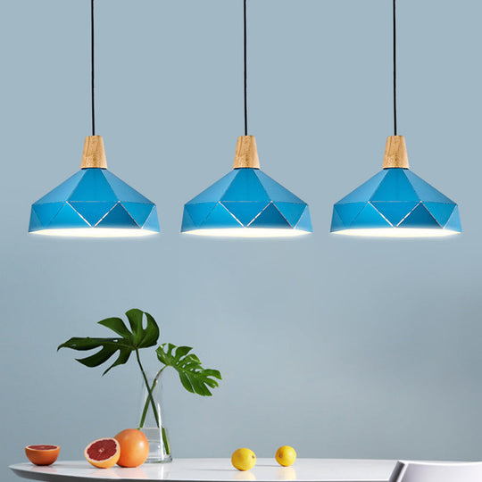 Diamond Drop Pendant Light for Modern Dining Rooms - Elegant 1-Light Ceiling Fixture