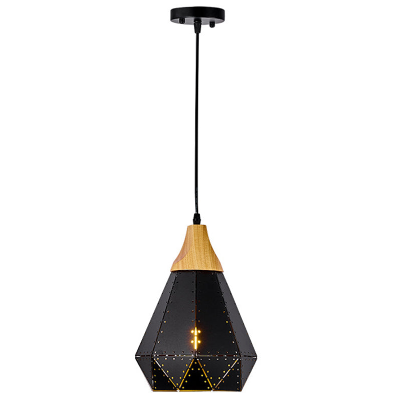 Diamond Drop Pendant Light for Modern Dining Rooms - Elegant 1-Light Ceiling Fixture