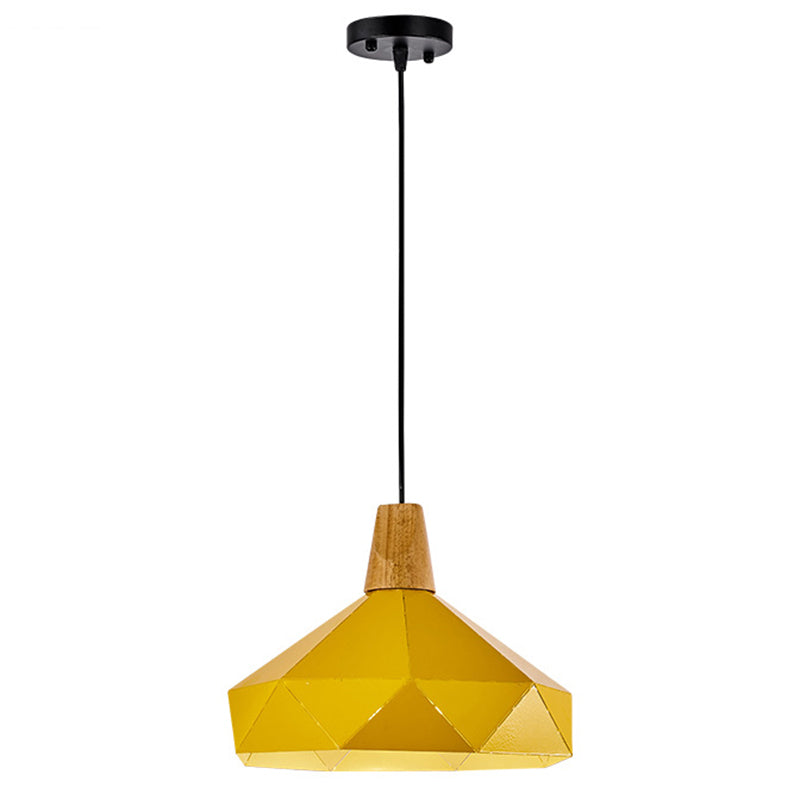 Diamond Drop Pendant Light for Modern Dining Rooms - Elegant 1-Light Ceiling Fixture