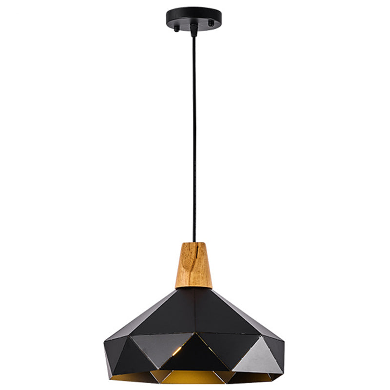 Diamond Drop Pendant Light for Modern Dining Rooms - Elegant 1-Light Ceiling Fixture