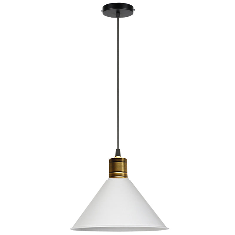 Nordic Modern Metal Tapered Hanging Light - Stylish 1-Light Restaurant Ceiling Pendant Lamp