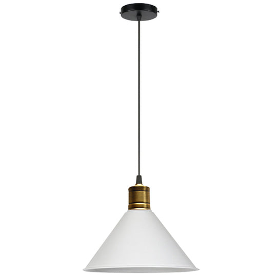 Nordic Modern Metal Tapered Hanging Light - Stylish 1-Light Restaurant Ceiling Pendant Lamp