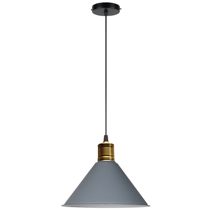 Nordic Modern Metal Tapered Hanging Light - Stylish 1-Light Restaurant Ceiling Pendant Lamp