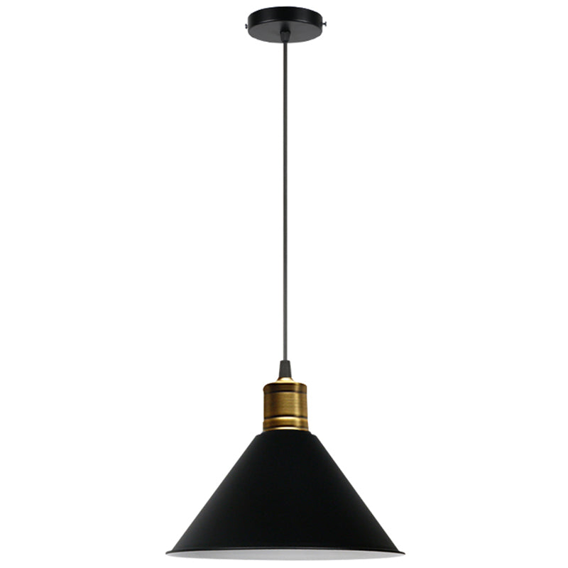 Nordic Style Metal Hanging Pendant Lamp With Modern Design - Ideal For Restaurant Ceilings Black /