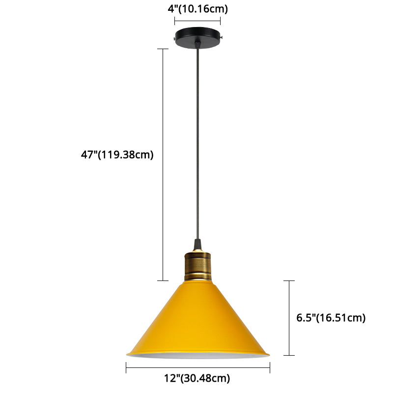 Nordic Style Metal Hanging Pendant Lamp With Modern Design - Ideal For Restaurant Ceilings