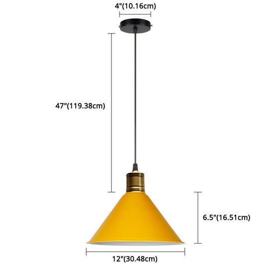 Nordic Style Metal Hanging Pendant Lamp With Modern Design - Ideal For Restaurant Ceilings