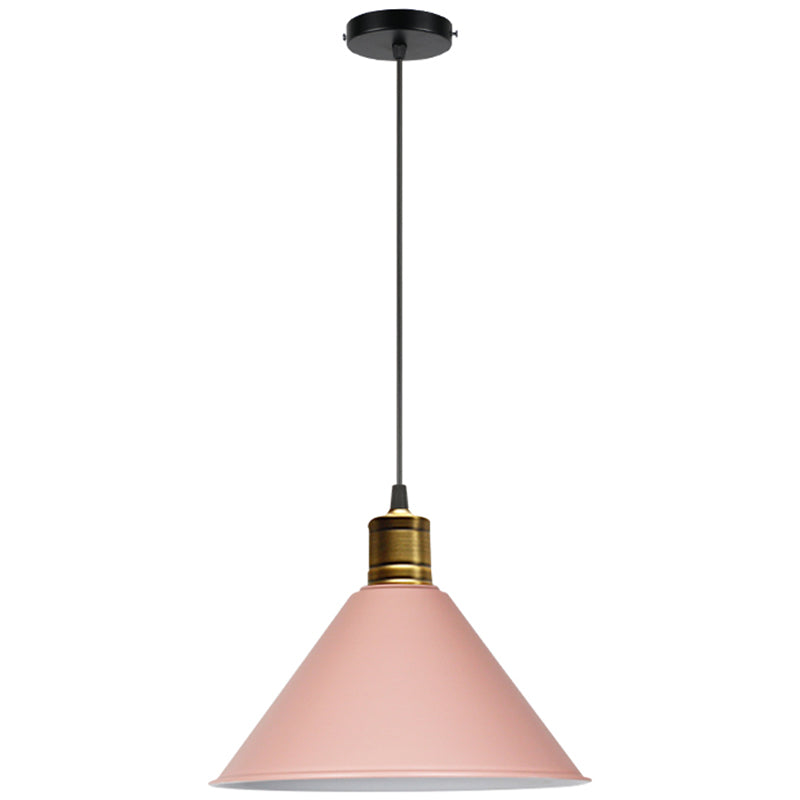 Nordic Style Metal Hanging Pendant Lamp With Modern Design - Ideal For Restaurant Ceilings Pink / 14