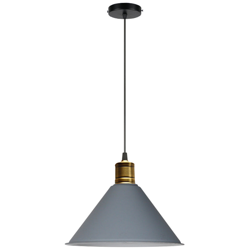 Nordic Style Metal Hanging Pendant Lamp With Modern Design - Ideal For Restaurant Ceilings Grey / 14