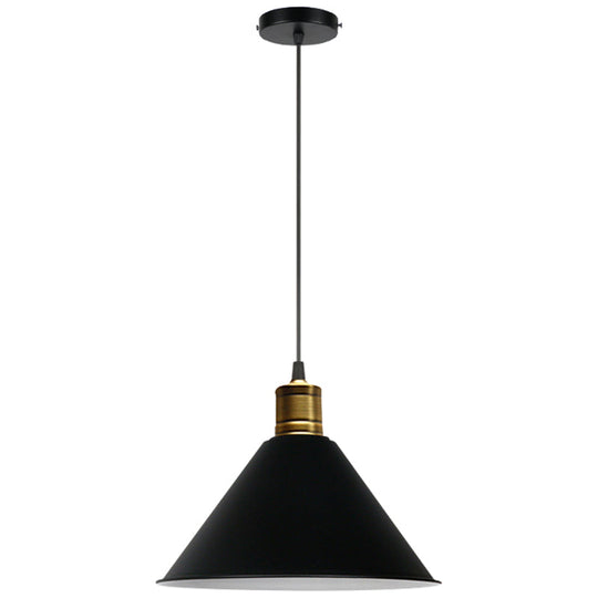 Nordic Style Metal Hanging Pendant Lamp With Modern Design - Ideal For Restaurant Ceilings Black /