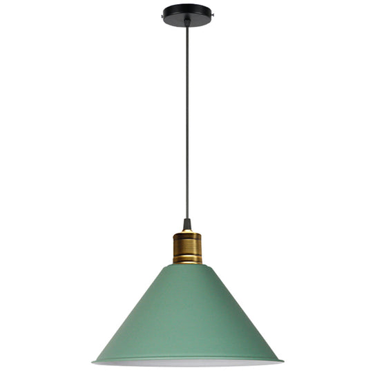 Nordic Style Metal Hanging Pendant Lamp With Modern Design - Ideal For Restaurant Ceilings Green /