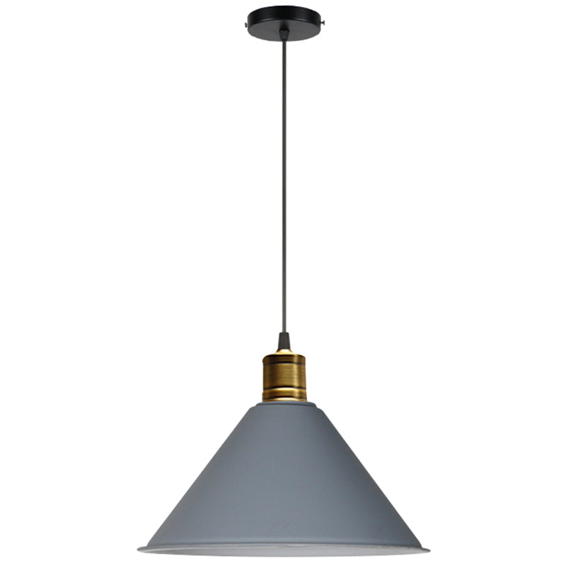 Nordic Style Metal Hanging Pendant Lamp With Modern Design - Ideal For Restaurant Ceilings Grey / 16