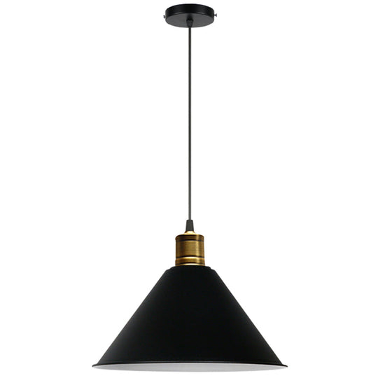 Nordic Style Metal Hanging Pendant Lamp With Modern Design - Ideal For Restaurant Ceilings Black /