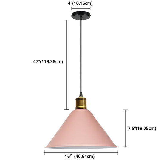 Nordic Style Metal Hanging Pendant Lamp With Modern Design - Ideal For Restaurant Ceilings