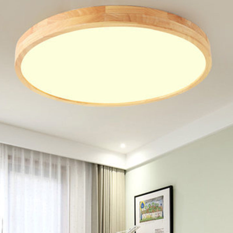 Plafonnier rond contemporain à encastrer : lustre élégant en acrylique pour les chambres