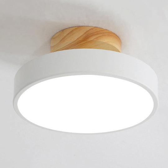 Minimalist Round Flush Mount Ceiling Light - Acrylic Chandelier for Bedroom