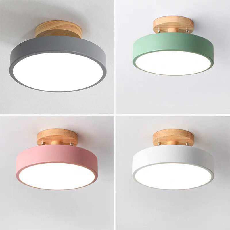 Minimalist Round Flush Mount Ceiling Light - Acrylic Chandelier for Bedroom