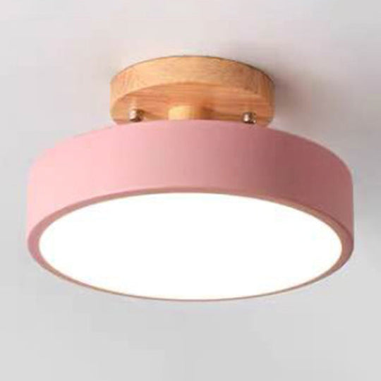 Minimalist Round Flush Mount Ceiling Light - Acrylic Chandelier for Bedroom