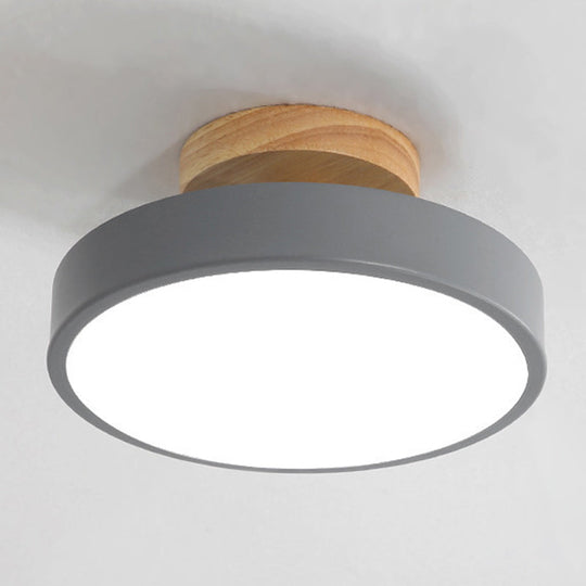 Minimalist Round Flush Mount Ceiling Light - Acrylic Chandelier for Bedroom