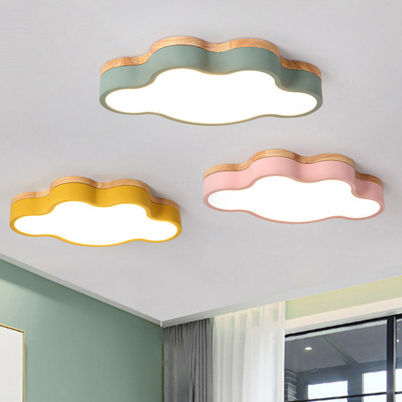 Modern Cloud Flush Mount Acrylic Ceiling Light for Bedroom