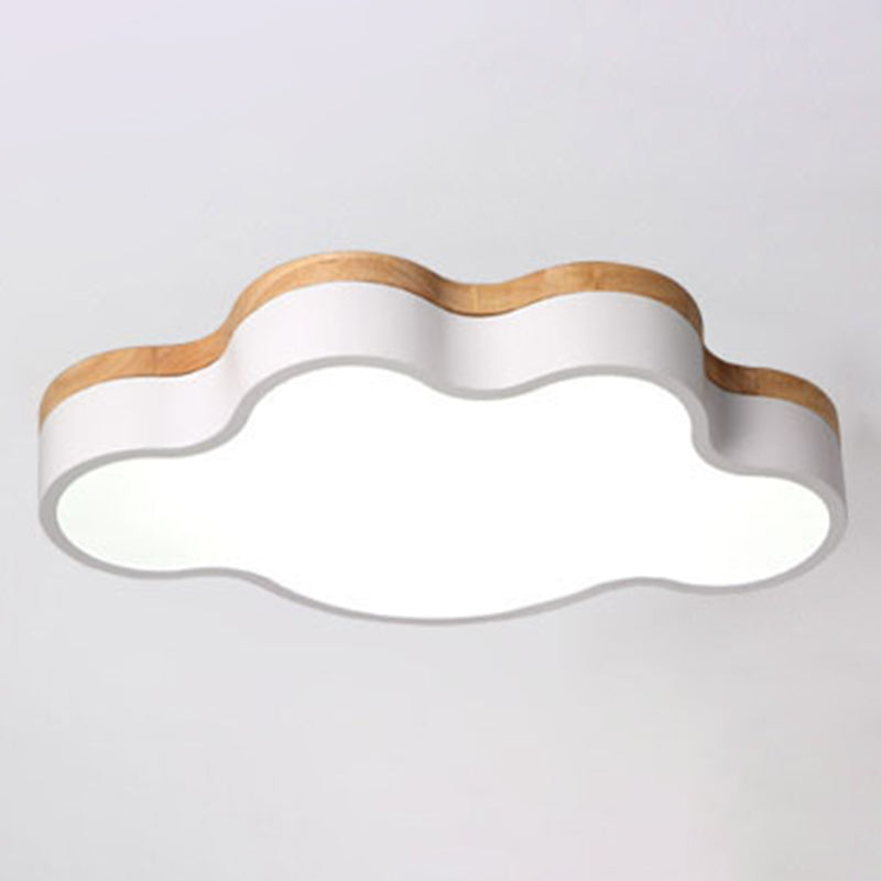 Modern Cloud Flush Mount Acrylic Ceiling Light for Bedroom