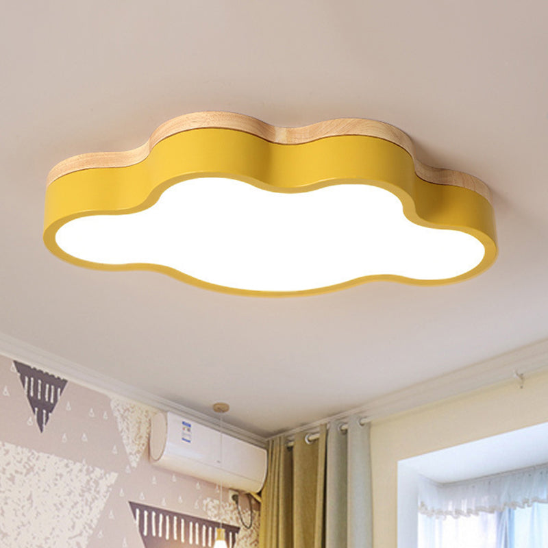 Modern Cloud Flush Mount Acrylic Ceiling Light For Bedroom