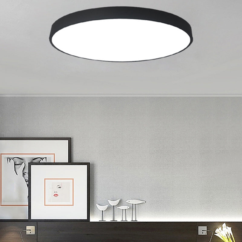 Macaron Acrylic Round Flushmount Ceiling Lights for Living Room