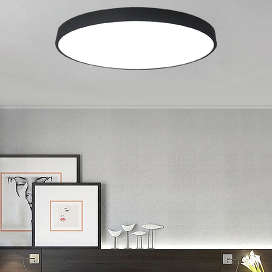 Macaron Acrylic Round Flushmount Ceiling Lights For Living Room